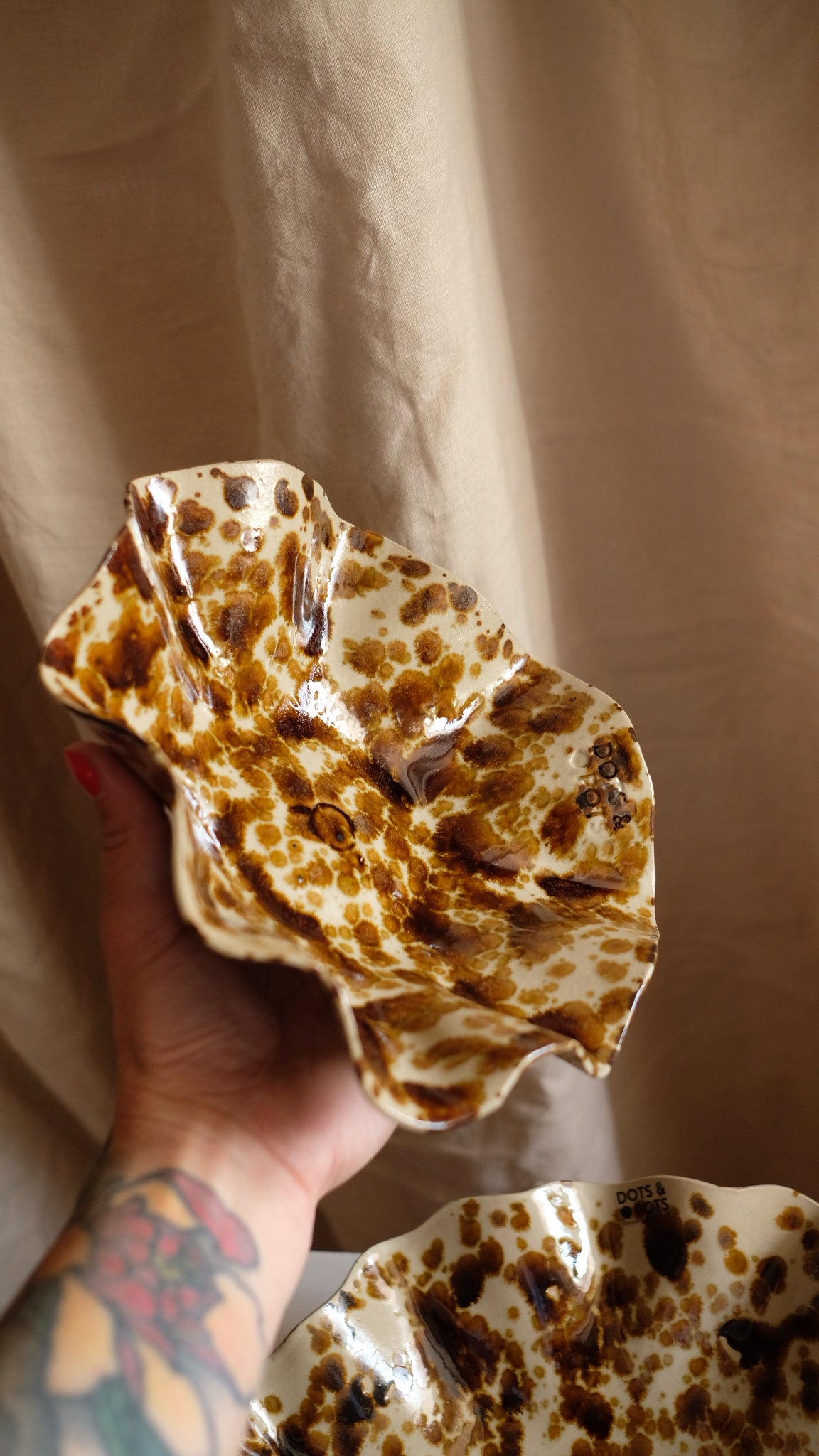 Vågig skål - Pannkaksglasyr