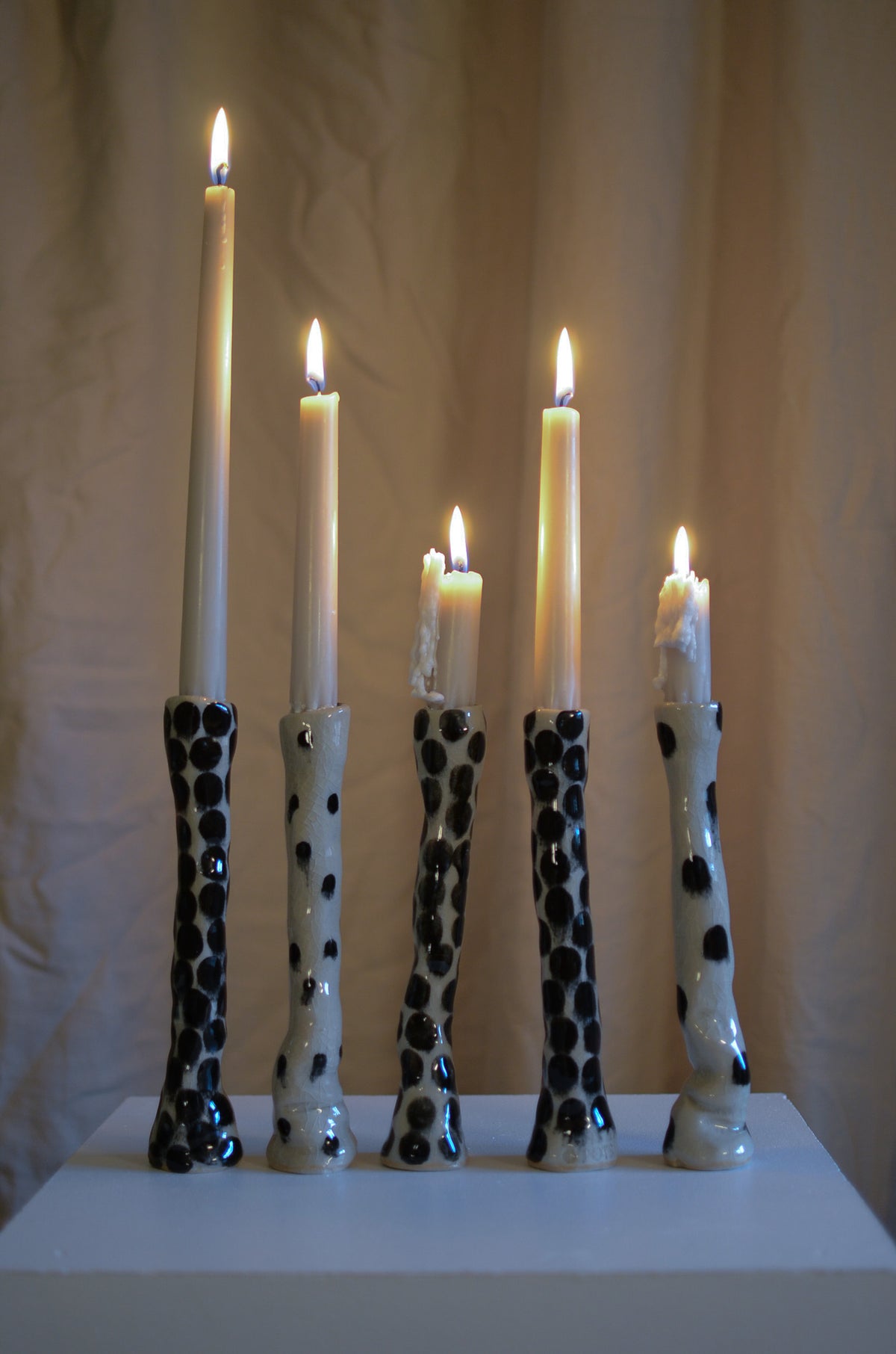 Ljusstake krackelerad