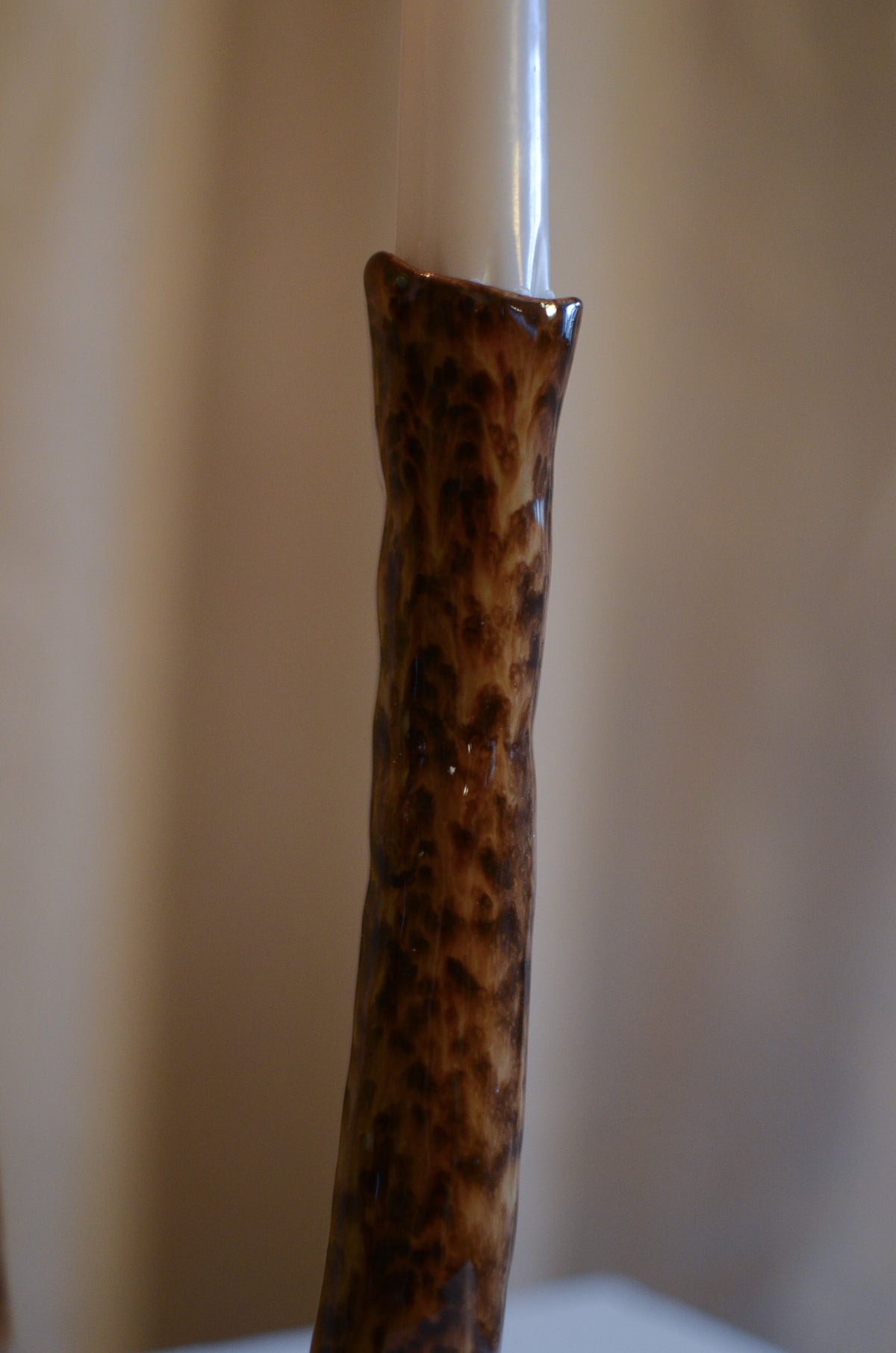 Ljusstake brunmelerad