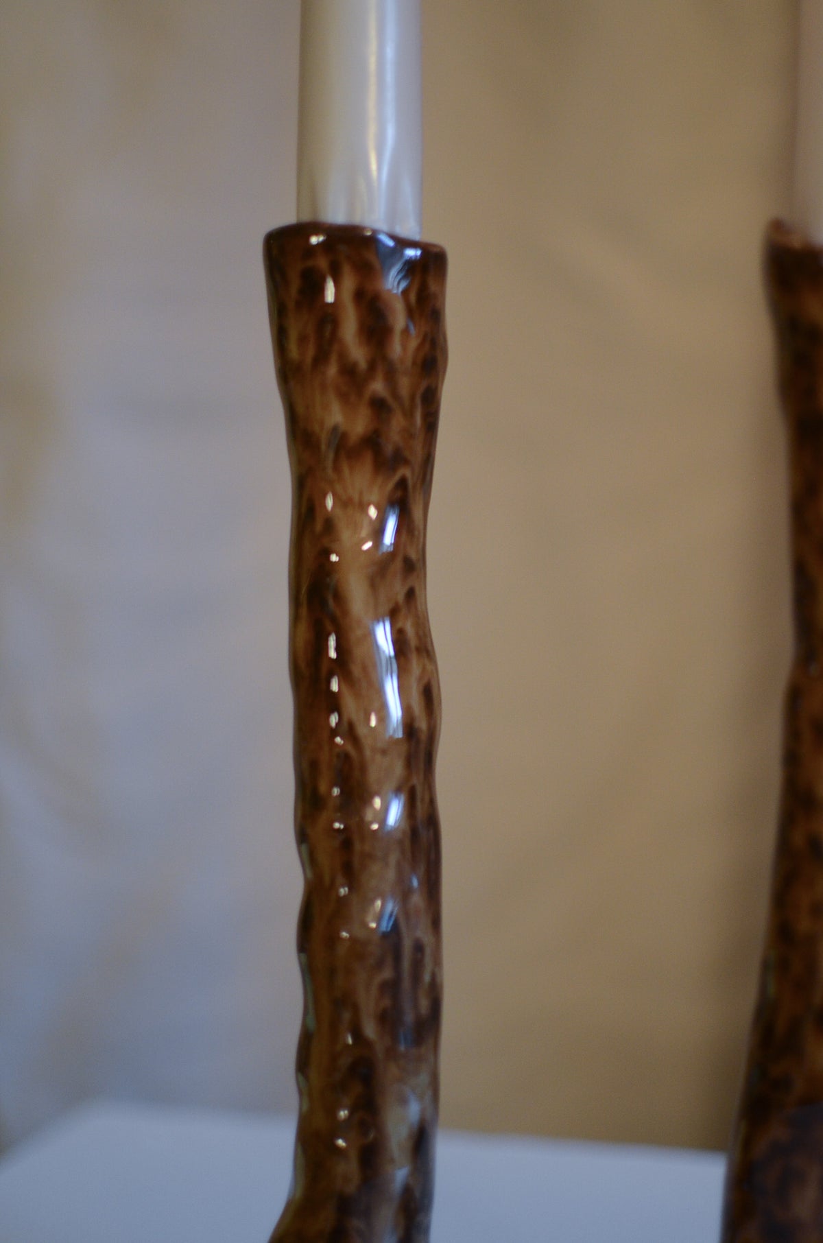 Ljusstake brunmelerad
