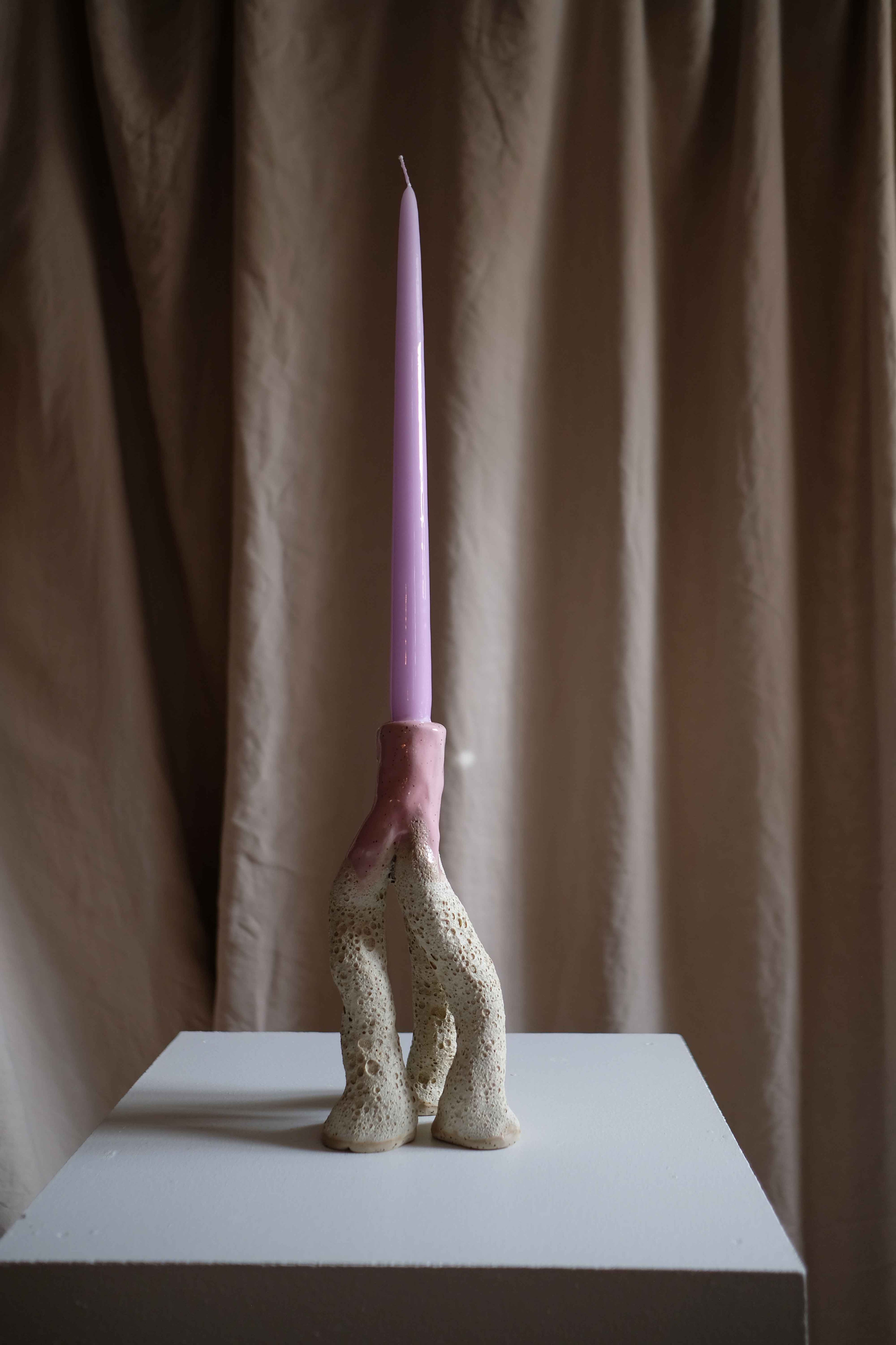 Ljusstake - Trefoting - Lava