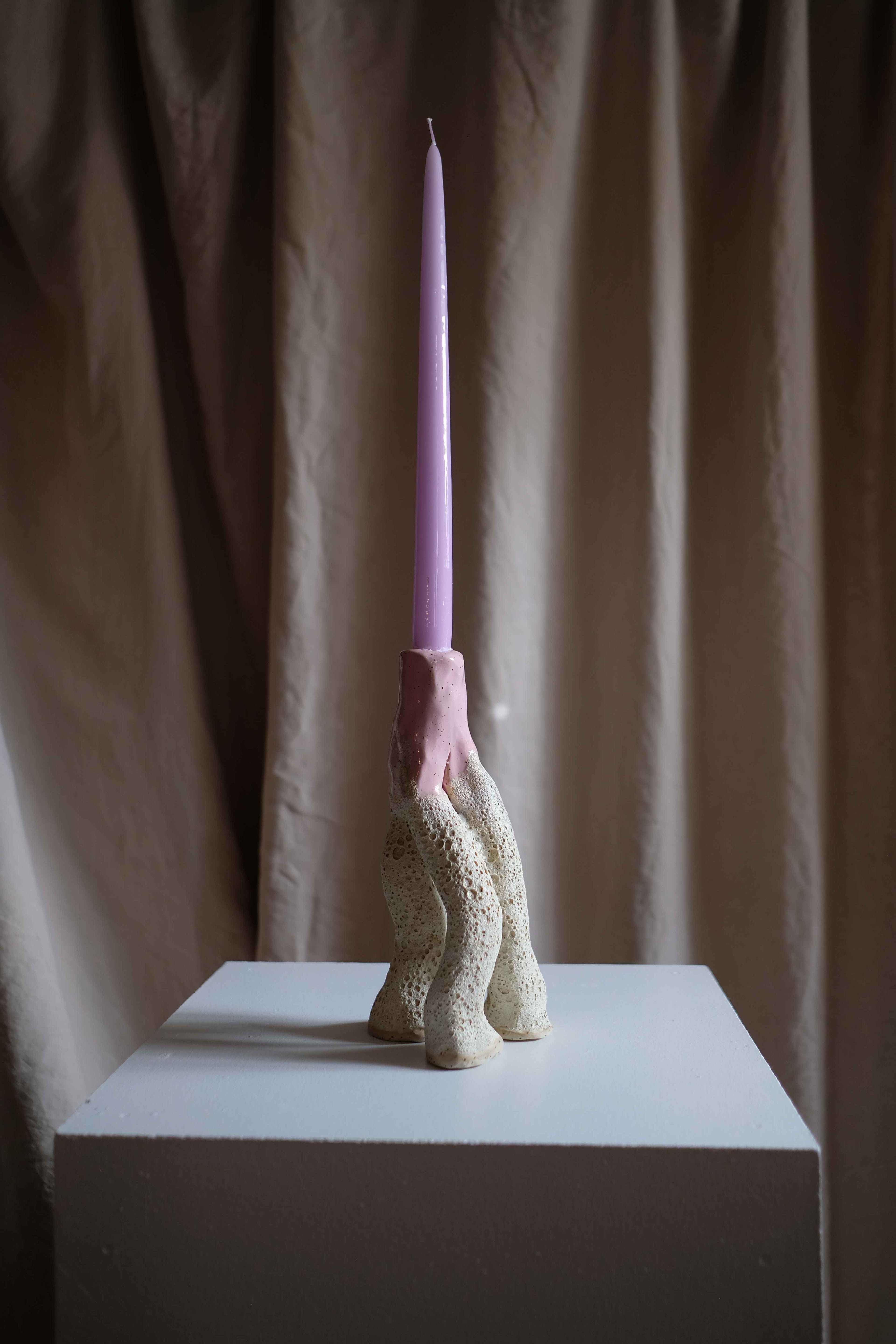 Ljusstake - Trefoting - Lava